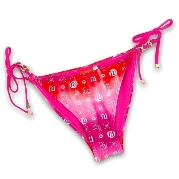 NWOT - River Island - Pink Bikini Bottom w/ Chain Detail - 4 - Picture 1 of 5